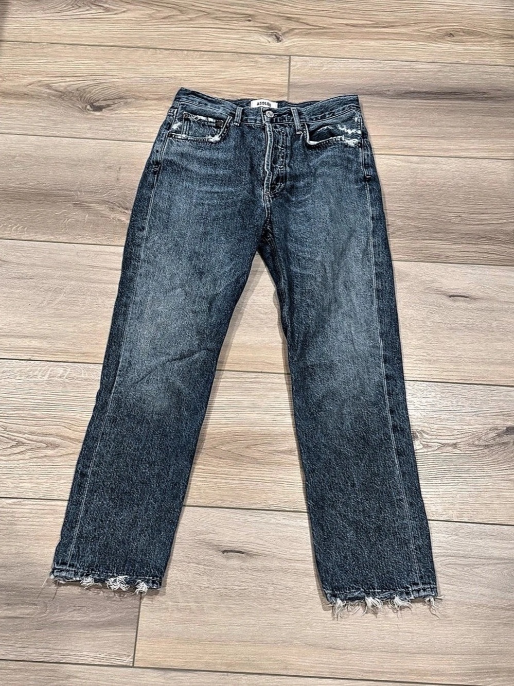 Agolde Straight Leg Jeans in Blue Waist 26